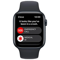 Freedom Mobile Apple Watch SE (GPS + Cellular) 44mm Midnight Aluminum Case w/ Midnight Sport Band (2022) - Monthly Tab Payment