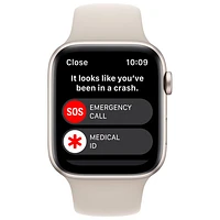 Rogers Apple Watch SE (GPS + Cellular) 44mm Starlight Aluminum Case with Starlight Sport Band (2022) - Monthly Financing
