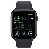 Rogers Apple Watch SE (GPS + Cellular) 44mm Midnight Aluminum Case with Midnight Sport Band (2022) - Monthly Financing