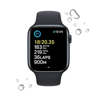 Rogers Apple Watch SE (GPS + Cellular) 44mm Midnight Aluminum Case with Midnight Sport Band (2022) - Monthly Financing