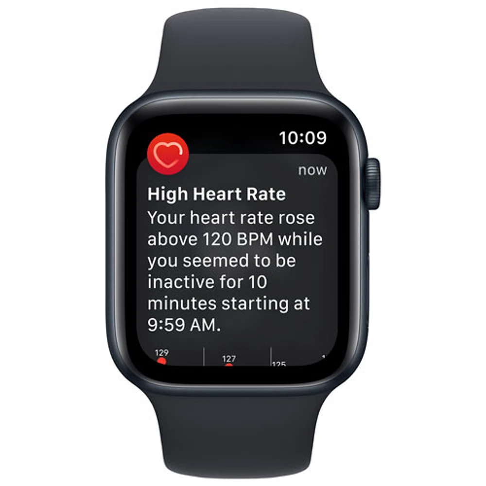 Rogers Apple Watch SE (GPS + Cellular) 44mm Midnight Aluminum Case with Midnight Sport Band (2022) - Monthly Financing