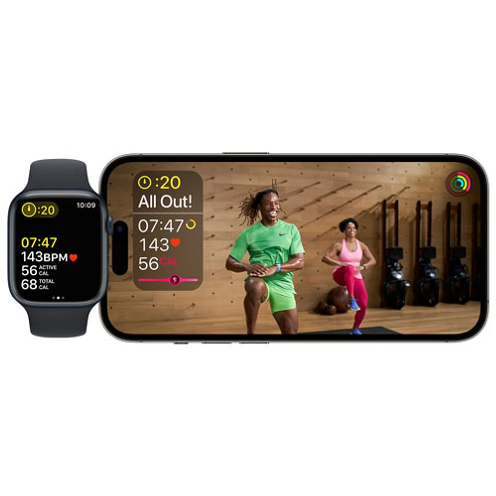 Virgin Plus Apple Watch SE (GPS + Cellular) 40mm Midnight Aluminum Case w/ Midnight Sport Band (2022) - Monthly Financing