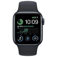 Virgin Plus Apple Watch SE (GPS + Cellular) 40mm Midnight Aluminum Case w/ Midnight Sport Band (2022) - Monthly Financing