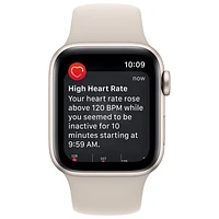 Bell Apple Watch SE (GPS + Cellular) 40mm Starlight Aluminum Case w/ Starlight Sport Band (2022) - Monthly Financing