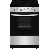 Cuisinière électrique autonome à 4 éléments de 1,9 pi³ 24 po de Frigidaire (FCFE242CAS) - Inox