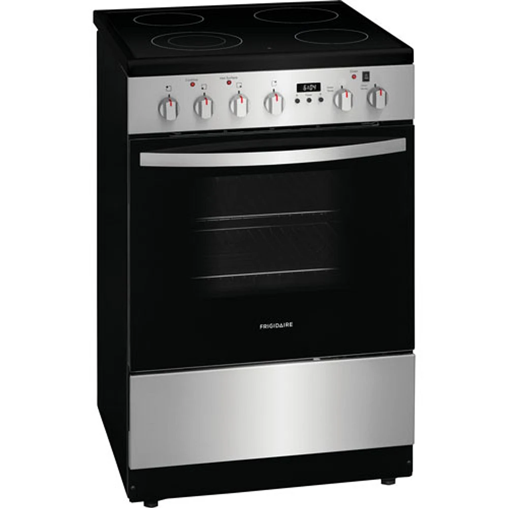Cuisinière électrique autonome à 4 éléments de 1,9 pi³ 24 po de Frigidaire (FCFE242CAS) - Inox
