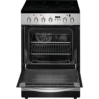 Cuisinière électrique autonome à 4 éléments de 1,9 pi³ 24 po de Frigidaire (FCFE242CAS) - Inox