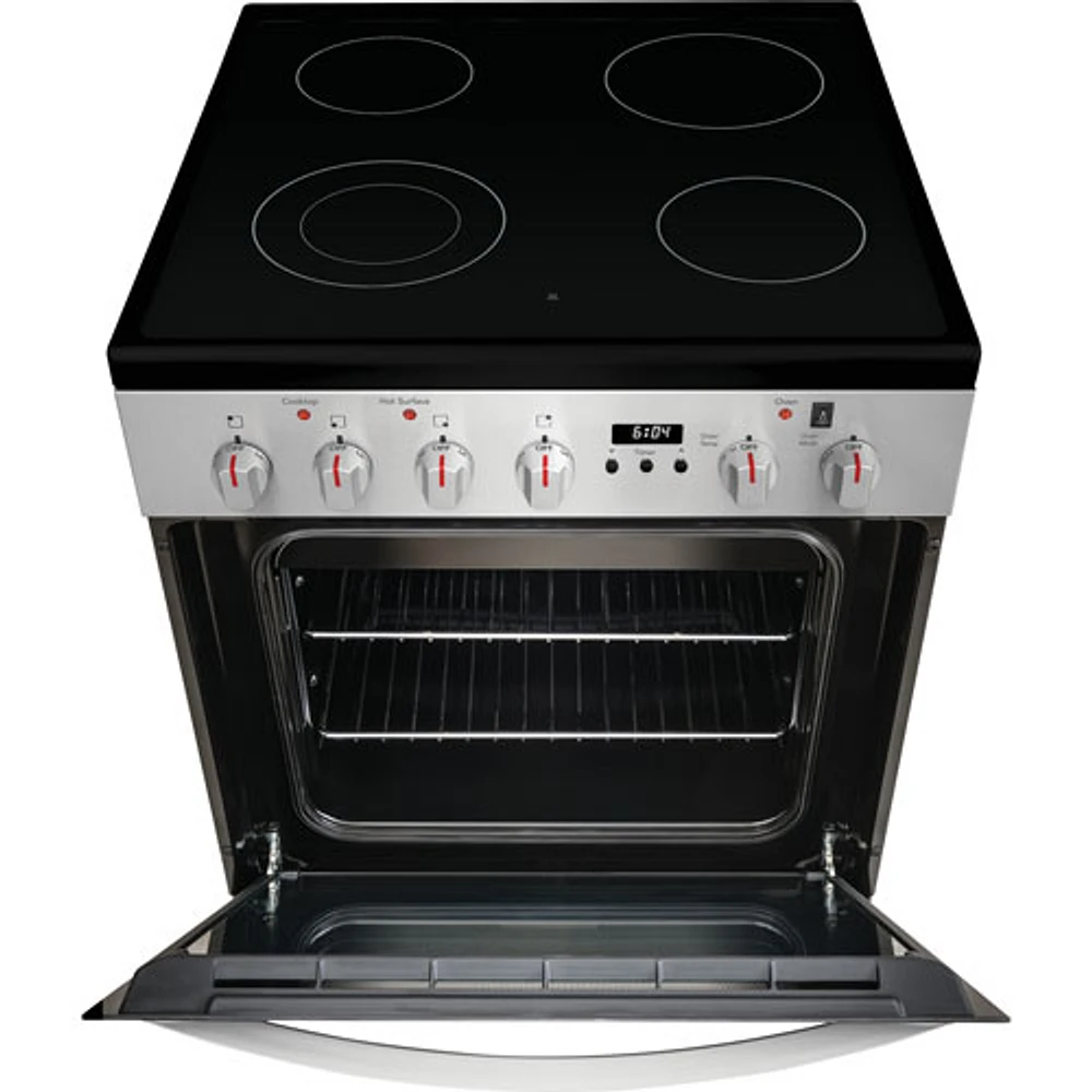 Cuisinière électrique autonome à 4 éléments de 1,9 pi³ 24 po de Frigidaire (FCFE242CAS) - Inox