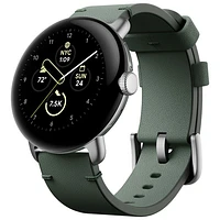 Bracelet en cuir classique pour montre Pixel Watch de Google - Lierre - Grand