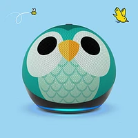 Amazon Echo Dot Kids (5th Gen) Smart Speaker with Alexa - Owl
