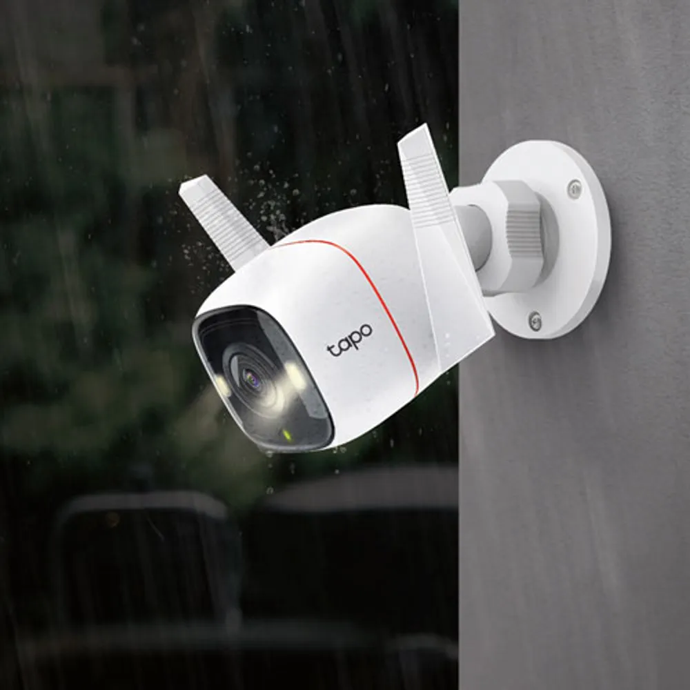 TP-Link Tapo C320WS Wired Weatherproof Outdoor 2K 4MP QHD Security Camera - White