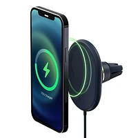 iOttie Velox 7.5W Wireless Charging Air Vent Mount with MagSafe Compatibility (MGSFIO101) - Midnight Blue