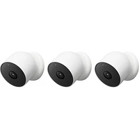 Google Nest Cam Wire-Free Indoor/Outdoor Security Camera - 3 Pack - White