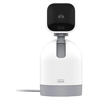 Caméra IP HD d'intérieur semi-sans fil inclinable et panoramique Mini de Blink - Blanc