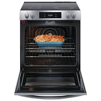 Frigidaire Gallery 30" 6.2 Cu. Ft. True Convection Electric Air Fry Range (GCFE306CBF) - Stainless Steel