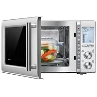 Refurbished (Good) - Breville Smooth Wave Soft Close 1.2 Cu. Ft. Microwave (RM-BMO850BSS1BCA1) - Brushed Stainless Steel - Remanufactured by Breville