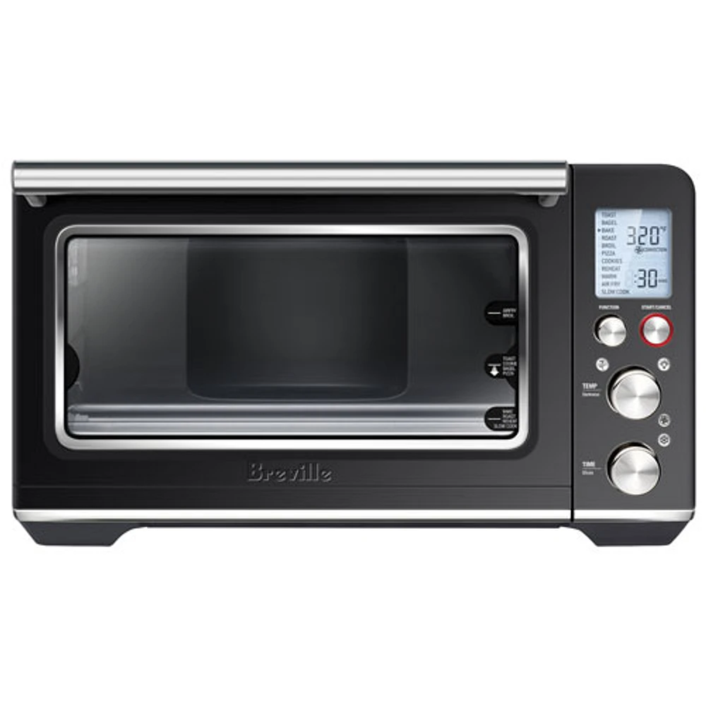 Remis à neuf (bon état) - Four grille-pain à convection et friteuse à air chaud Smart Oven de Breville - 0,8 pi³/22,6 l - Truffe noire - Remanufacturé par Breville