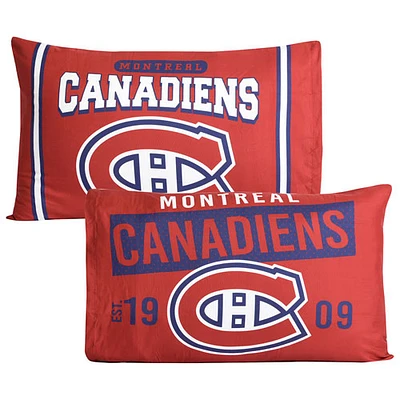 Taie d'oreiller 2 pièces de la LNH - Canadiens de Montréal