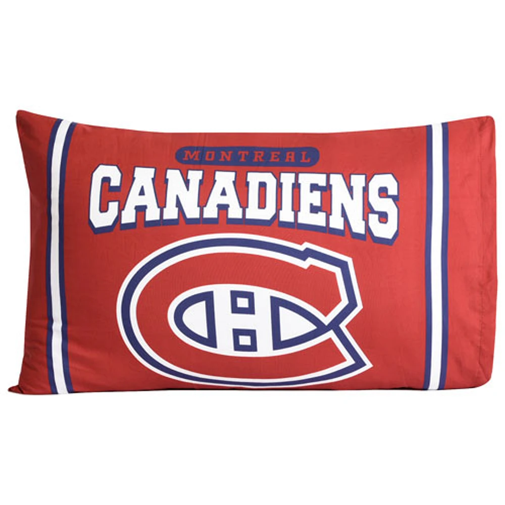 Taie d'oreiller 2 pièces de la LNH - Canadiens de Montréal
