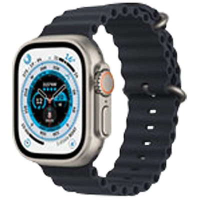 Virgin Plus Apple Watch Ultra (GPS + Cellular) 49mm Titanium Case with Midnight Ocean Band