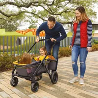Chariot poussette tout-terrain Pivot Xplore d'Evenflo - Gris
