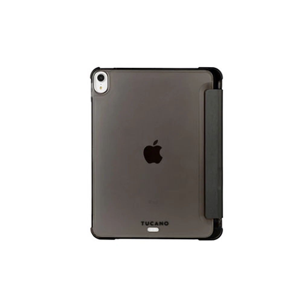 Étui folio satiné de Tucano Milano Italy pour iPad 11 po (A16)/iPad 10,9 po (10e génération) - Gris
