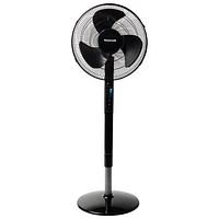 Ventilateur oscillant sur pied à 5 vitesses Quiet Set de Honeywell - 16 po - Noir
