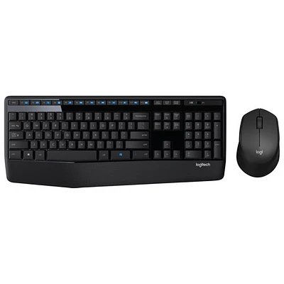 Ensemble avec clavier et souris optique sans fil MK345 de Logitech