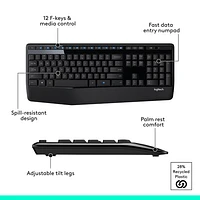 Logitech MK345 Wireless Optical Keyboard & Mouse Combo