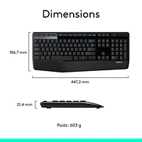 Logitech MK345 Wireless Optical Keyboard & Mouse Combo