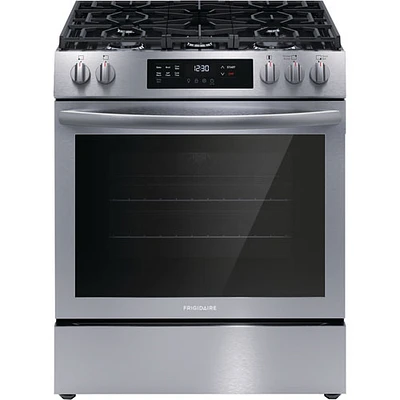 Frigidaire 30" 5.1 Cu. Ft. 5-Burner Freestanding Gas Range (FCFG3083AS) - Stainless Steel
