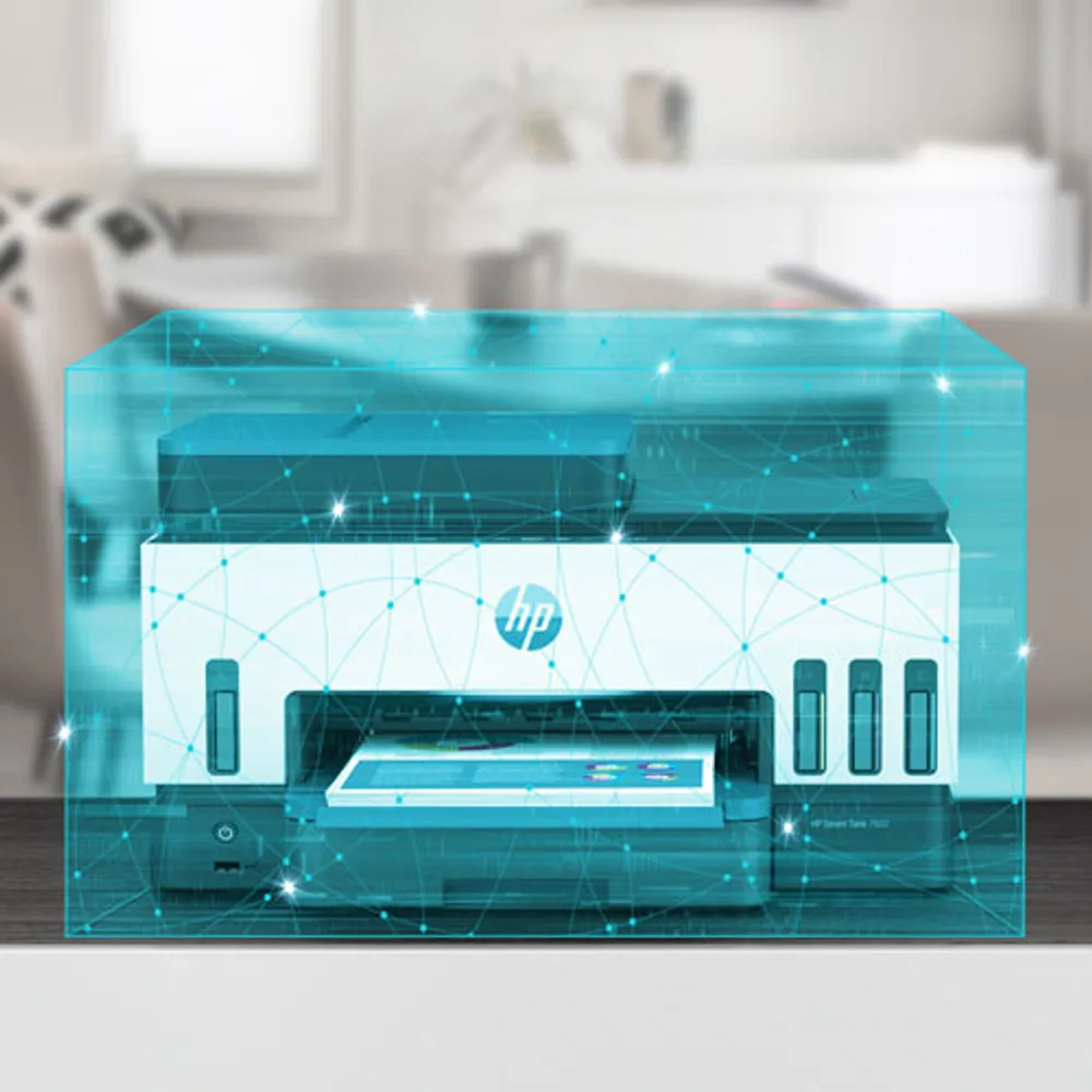 Imprimante à jet d'encre tout-en-un sans fil Supertank Smart Tank 7602 de HP - Jusqu'à 2 ans d'encre inclus*