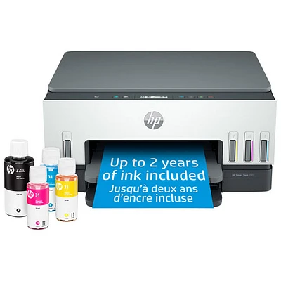 Imprimante à jet d'encre tout-en-un sans fil Supertank Smart Tank 6001 de HP - Jusqu'à 2 ans d'encre inclus*