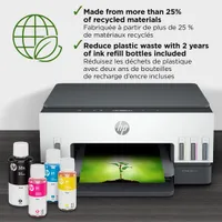 Imprimante à jet d'encre tout-en-un sans fil Supertank Smart Tank 6001 de HP - Jusqu'à 2 ans d'encre inclus*