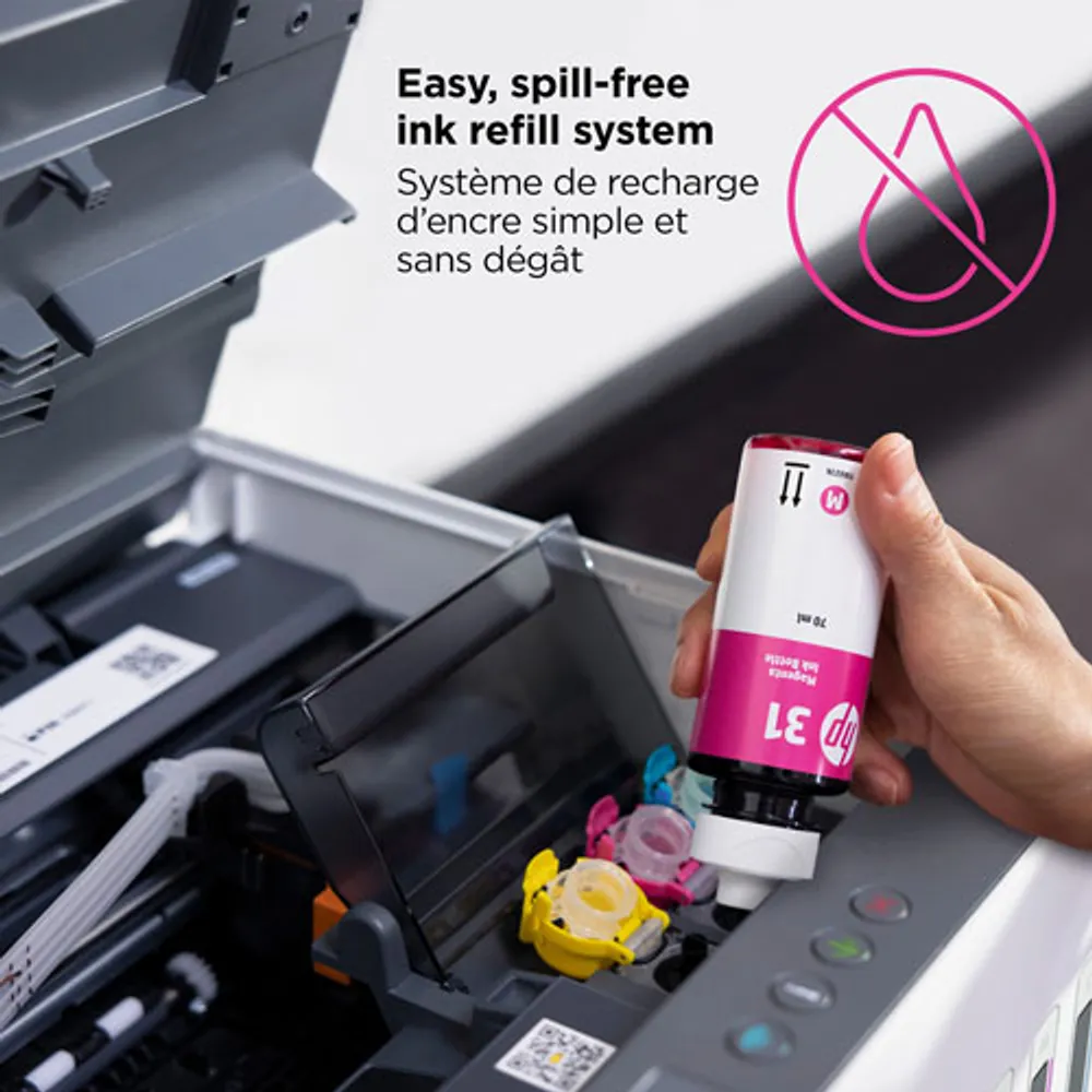 Imprimante à jet d'encre tout-en-un sans fil Supertank Smart Tank 6001 de HP - Jusqu'à 2 ans d'encre inclus*