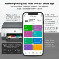Imprimante à jet d'encre tout-en-un sans fil Supertank Smart Tank 6001 de HP - Jusqu'à 2 ans d'encre inclus*