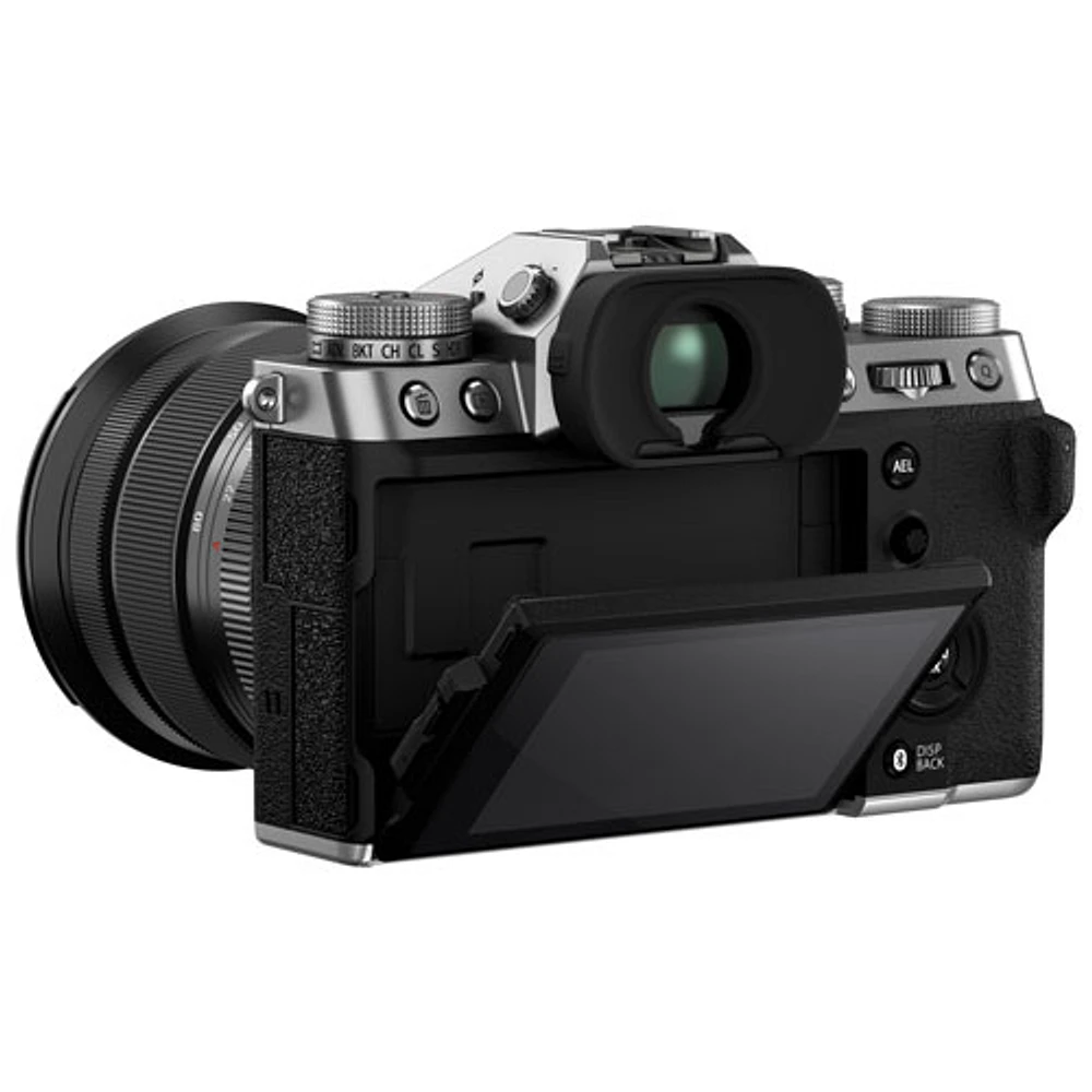 Fujifilm X-T5 Mirrorless Camera with XF 16-80 mm f/4 R OIS WR Lens Kit - Silver