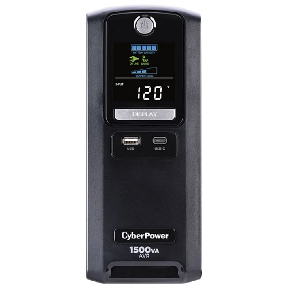 Système UPS d'alimentation sans coupure 1500 VA de CyberPower (LX1500GU3-FC)