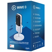 Elgato Wave:3 Condenser Microphone (10MAB9911) - White