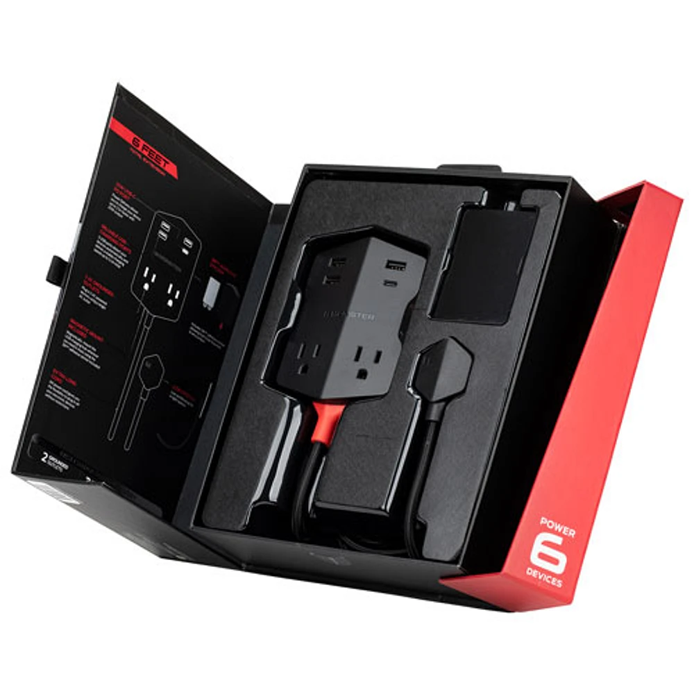 Parasurtenseur à 2 prises à 4 ports USB Power Shield de Monster (2MNAC1880B0L2)