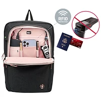 Swissdigital Design Katy Rose 16" Laptop Backpack - Black Rose