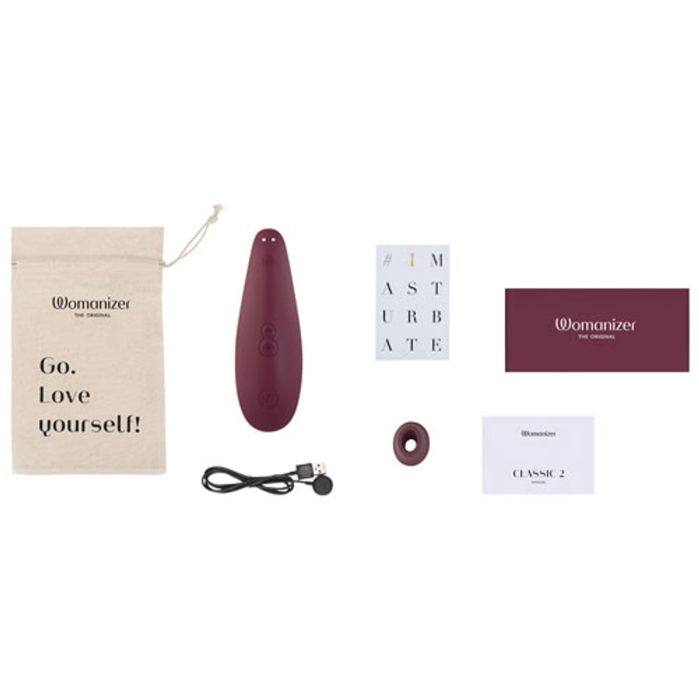 Stimulateur Pleasure Air Classic 2 Womanizer - Bordeaux