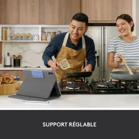 Logitech Rugged Folio Keyboard Case with Spill-Proof Keyboard for iPad (10th Gen & A16 Chip) - Oxford Grey