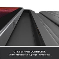Logitech Rugged Folio Keyboard Case with Spill-Proof Keyboard for iPad (10th Gen & A16 Chip) - Oxford Grey