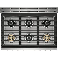 Frigidaire Professional 36" 4.4 Cu. Ft. True Convection 6-Burner Dual Fuel Range (PCFD3670AF) -Stainless