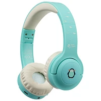 Planet Buddies Kids Wireless Bluetooth Headphones - Light Blue Penguin