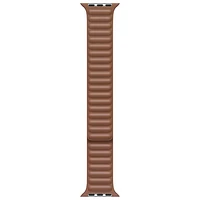 Apple Watch 42/44/45/49mm Leather Link Band - Saddle Brown