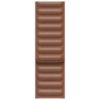 Apple Watch 42/44/45/49mm Leather Link Band - Saddle Brown