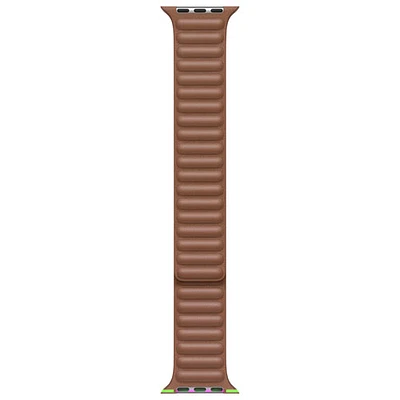Bracelet en cuir Link pour Apple Watch de 38/40/41 mm - Brun alezan - Petit/Moyen