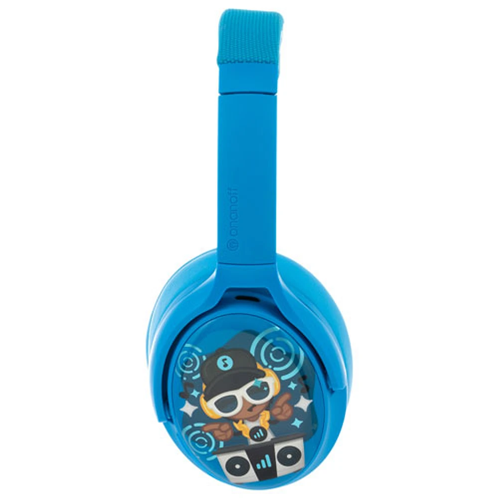 Casque d'écoute Bluetooth à suppression du bruit Cosmos+ (Plus) de BuddyPhones pour enfants - Bleu